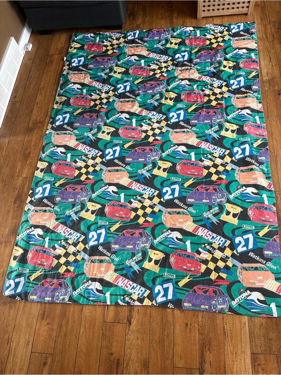 Nascar Other - Vintage Nascar twin comforter blanket 1995 Daytona Watkins Glen bedding